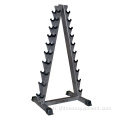 Rangement stand gym 10 paires Rack haltrophell vertical